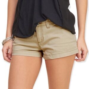 Mossimo Mid Rise Khaki Shorts
